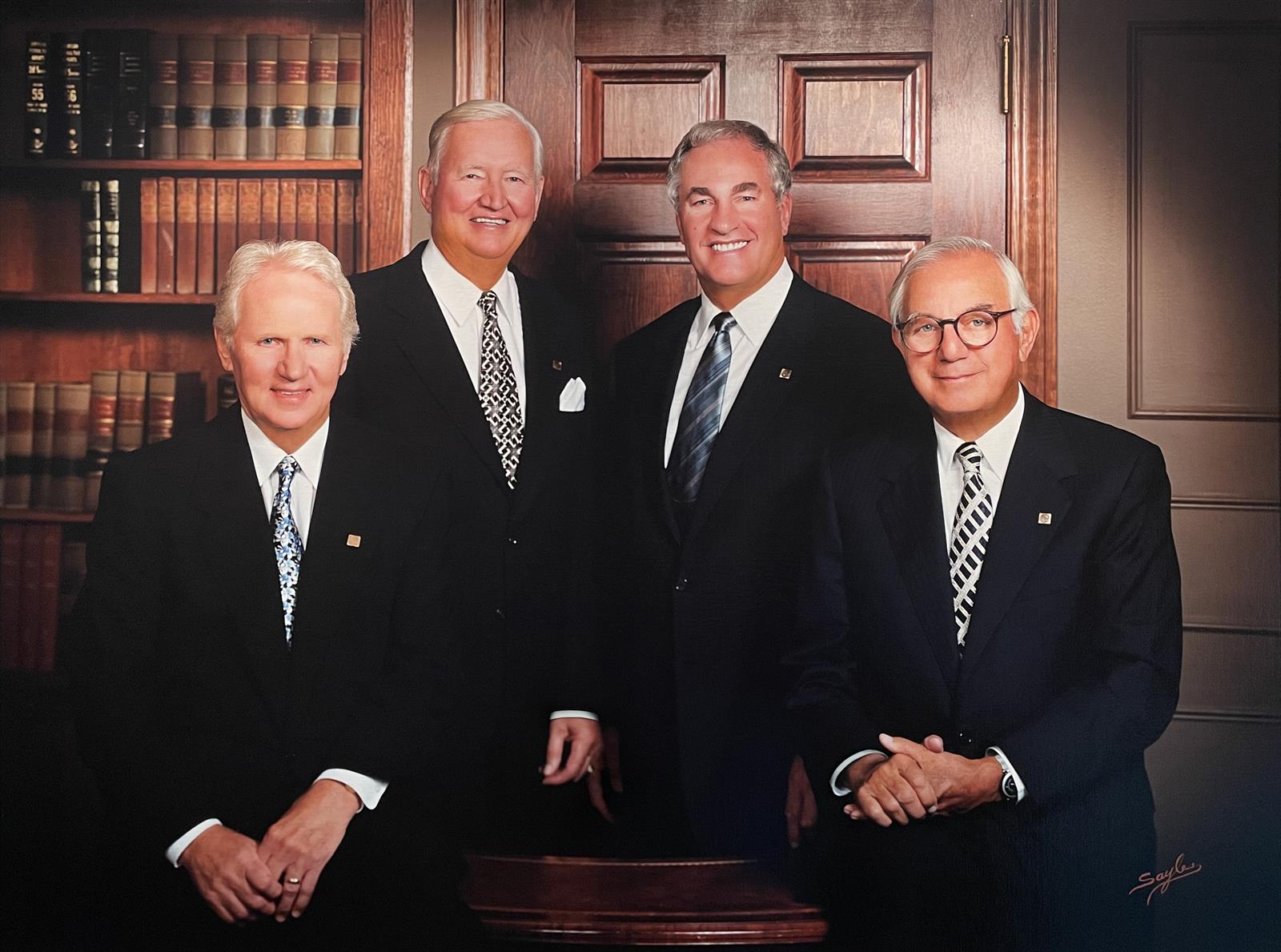 AAM Founder’s Picture – Ray Park,  Jim McLernon, Richard E. (Dick) Dauch and Mort Harris (left to right)